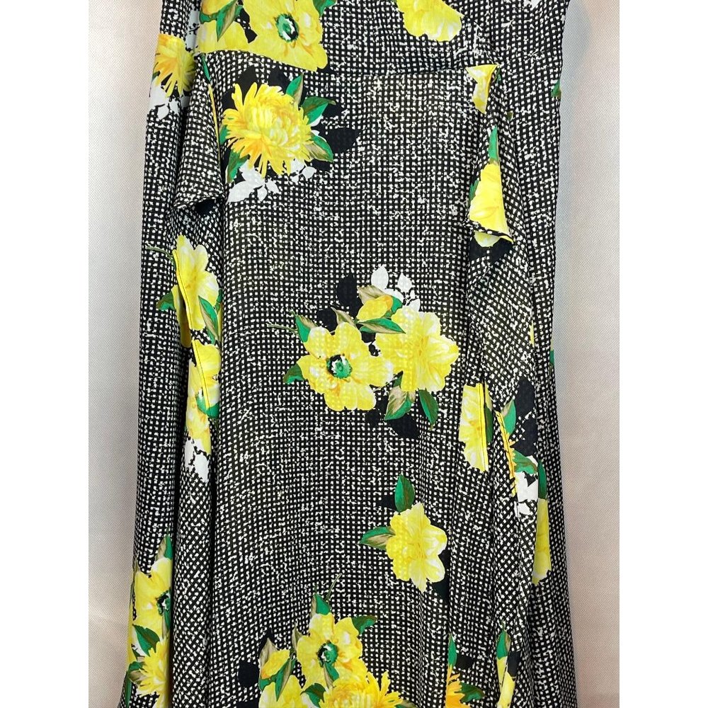 16 INC Women's Cold Shoulder Floral MIDI Dress - Picture 6 of 10